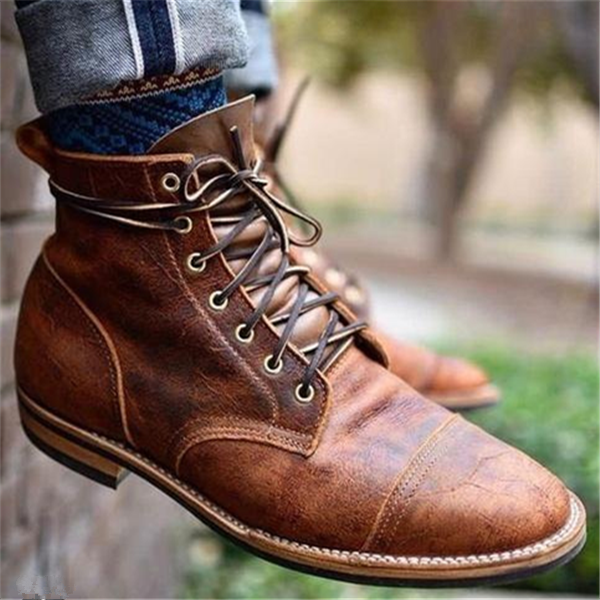 Men's Lace-Up Ankle Boots