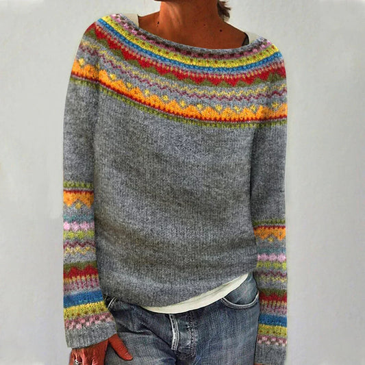 Fashionable Soft Knit Sweater - VibreMode