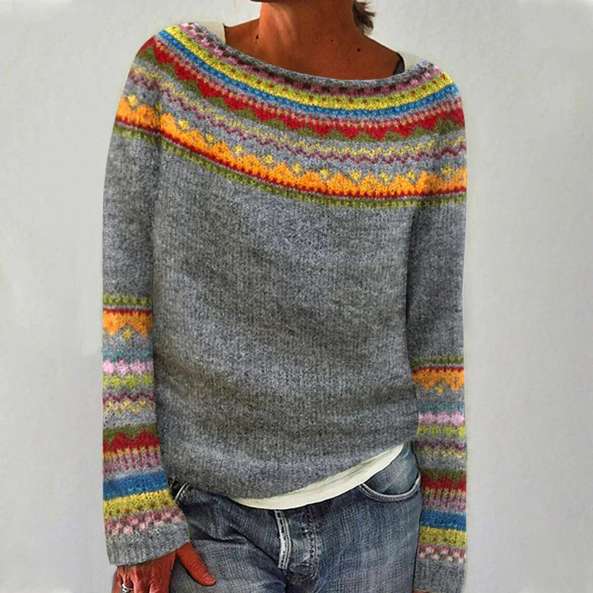 Classic Women's Knit Sweater - VibreMode