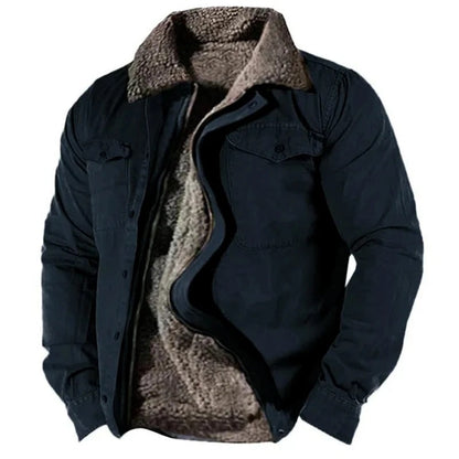 Men's Sherpa Lined Jacket Warm Interior