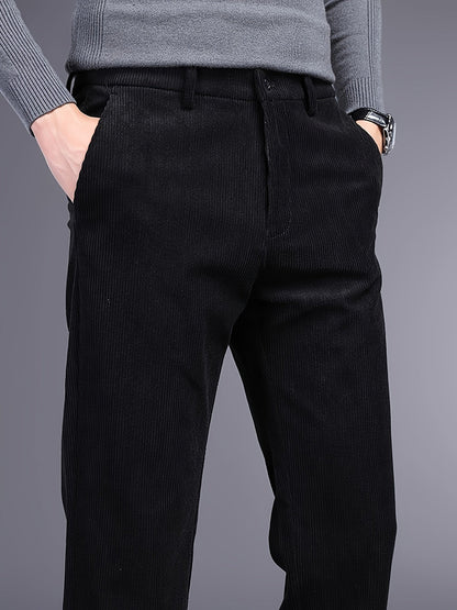 Rugged Textured Cord Pants