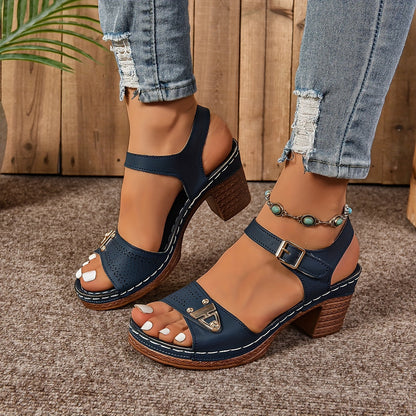Women's Cushioned Sandals Adjustable Buckle Honeysuckle