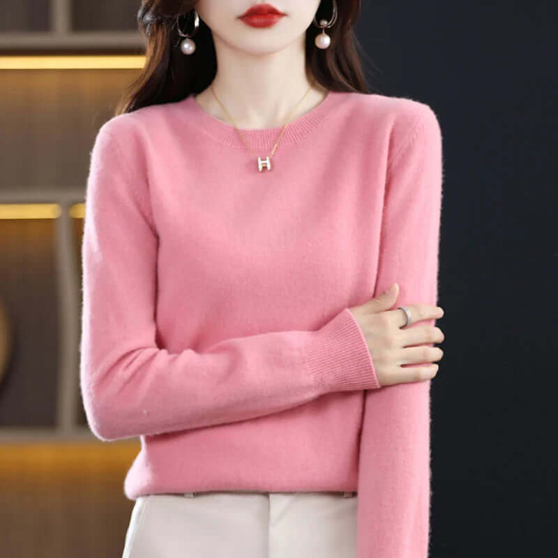 Women's Crew Neck Sweater - VibreMode