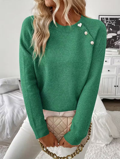 Women's Long Sleeve Knitted Sweater