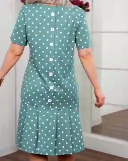 Fun Dot Pattern Summer Dress