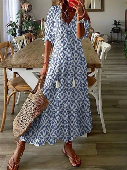 Beautiful Long Flower Dress