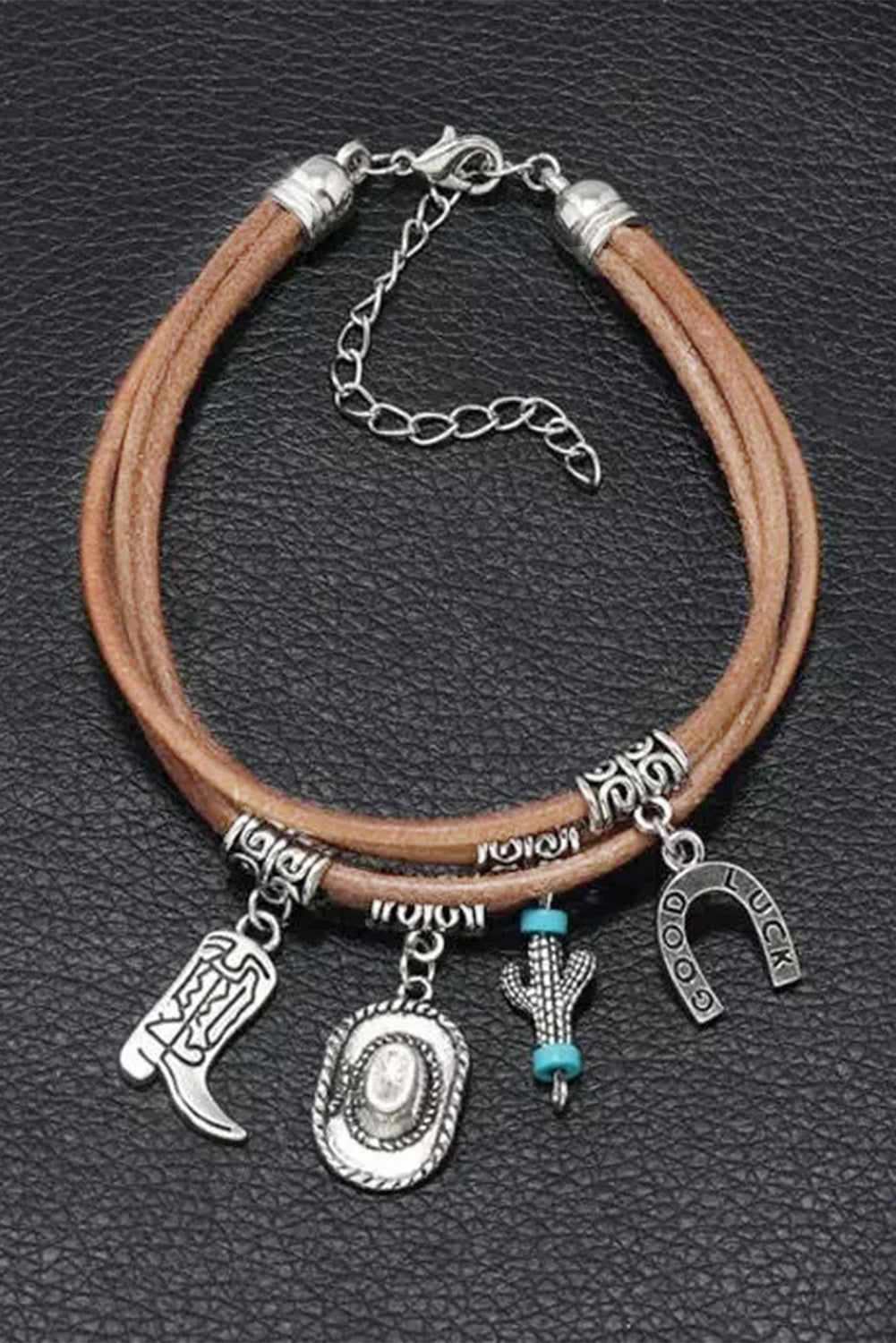 Lucky Charm Cactus Layered Bracelet