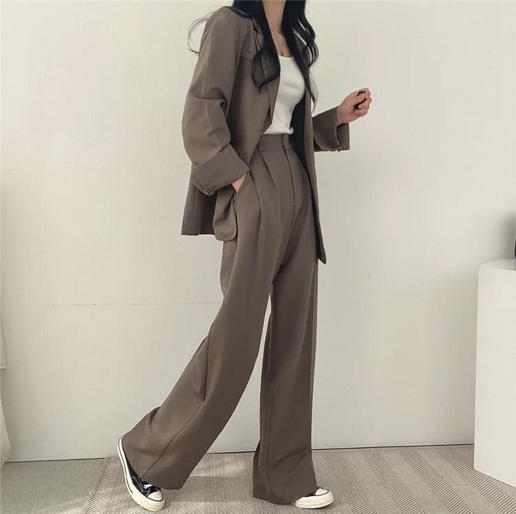 Classic Ladies Two Piece Suit Set