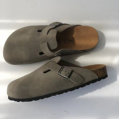 Unisex Leather Boston Sandal
