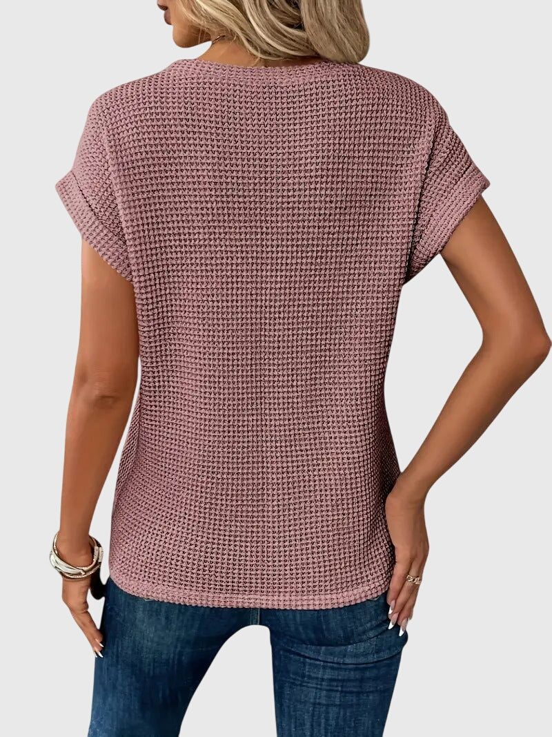 Relaxed Fit V-Neck T-Shirt For Women