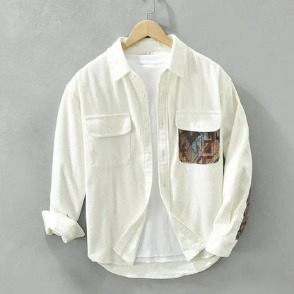 Men's Classic Long Sleeve Shirt Vintage Style