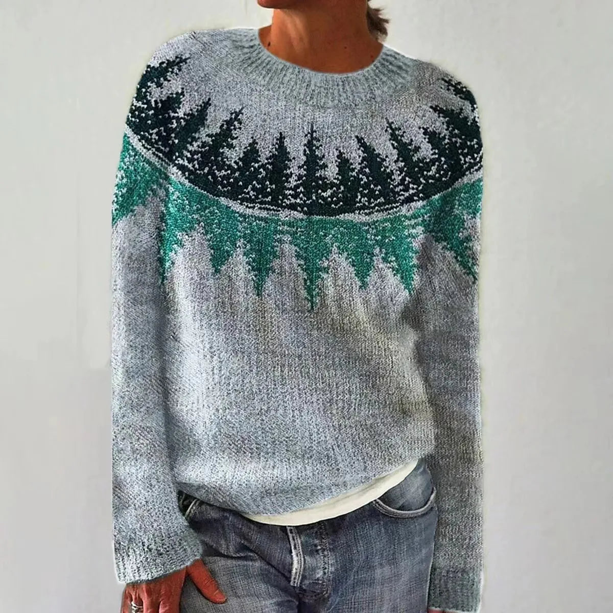 Women's Nordic Print Sweater