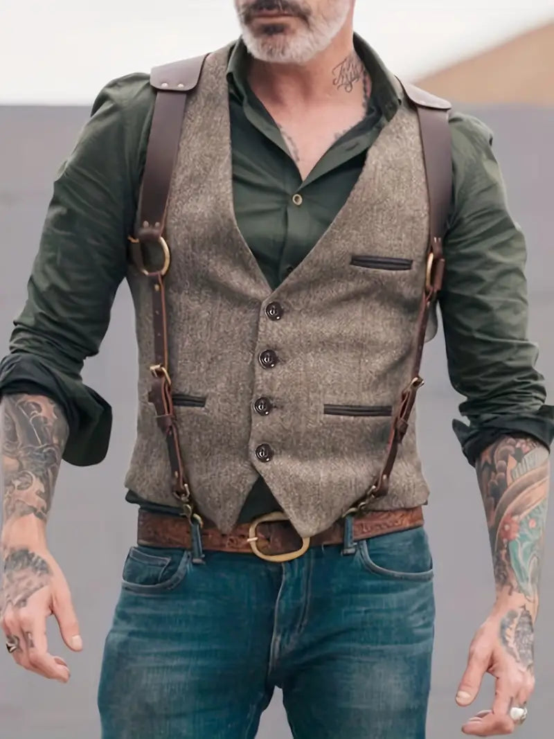Mens Casual Outdoor Work Vest