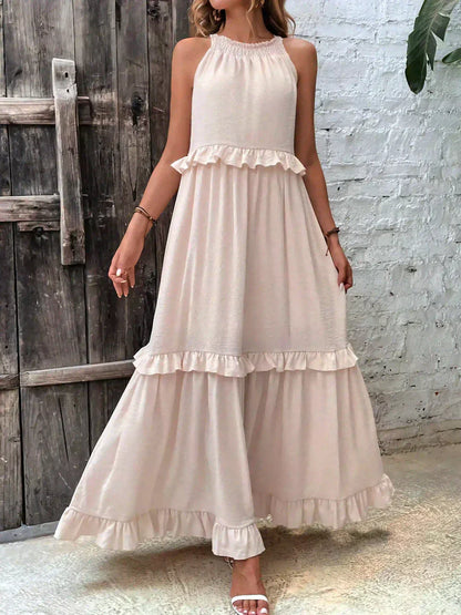 Women's Maxi Dress Layered Tier Design