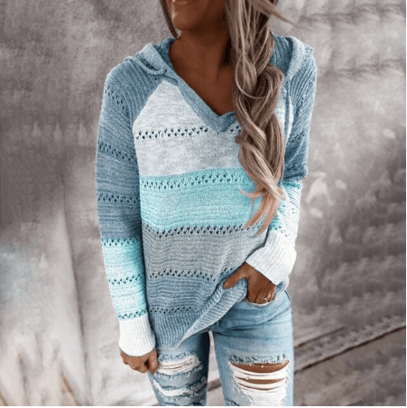 Women's Striped Knit Sweater