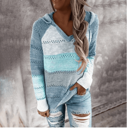 Women's Striped Knit Sweater