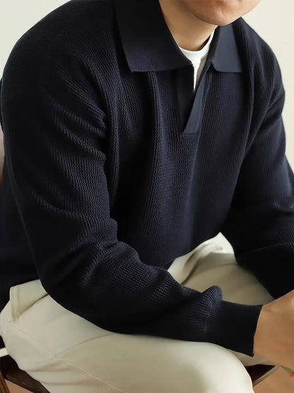 Classic Fit Long-Sleeve Polo Shirt