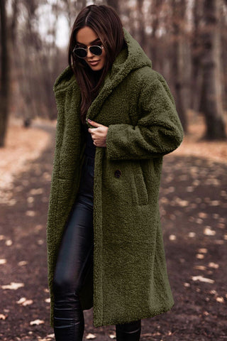 Women's Faux Fur Parka Coat With Hood