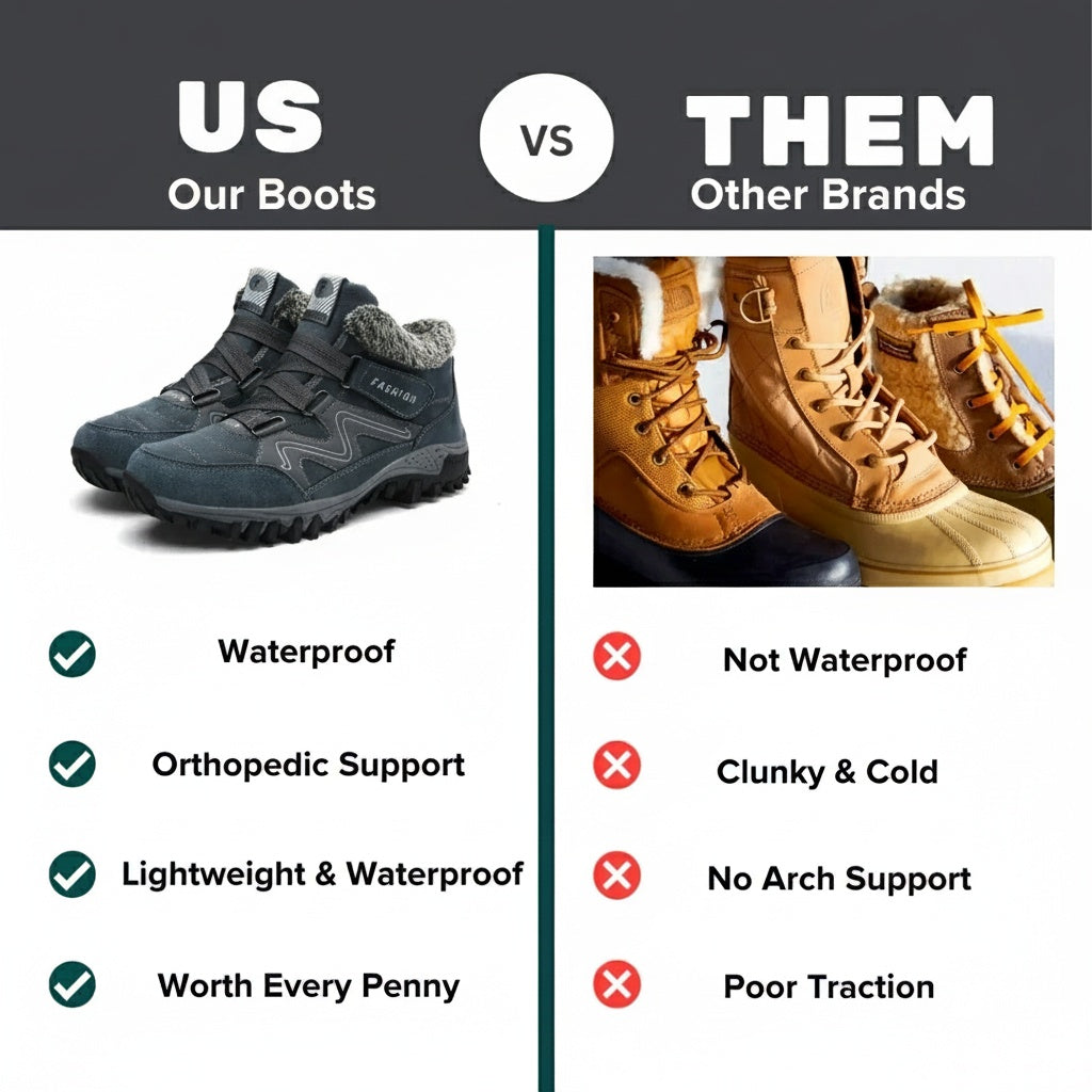 Supportive Orthopedic Waterproof Ankle Boots