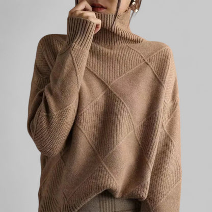 Warm Women's Crew Neck Long Sleeve Winter Sweater