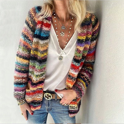 Colorful Soft Knit Cardigan - VibreMode
