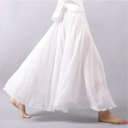 Image of Camille | Women's Flowy A-Line Maxi Skirt