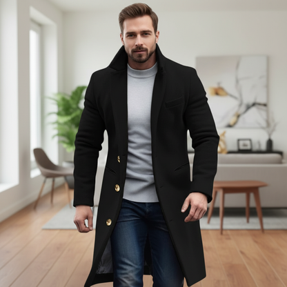 Men's Stylish Fitted Overcoat