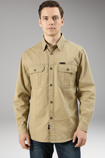 Men's Button Up Shirt Cotton Casual