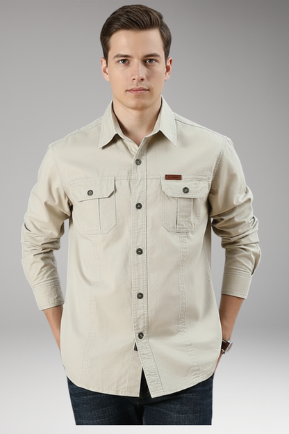 Men's Button Up Shirt Cotton Casual