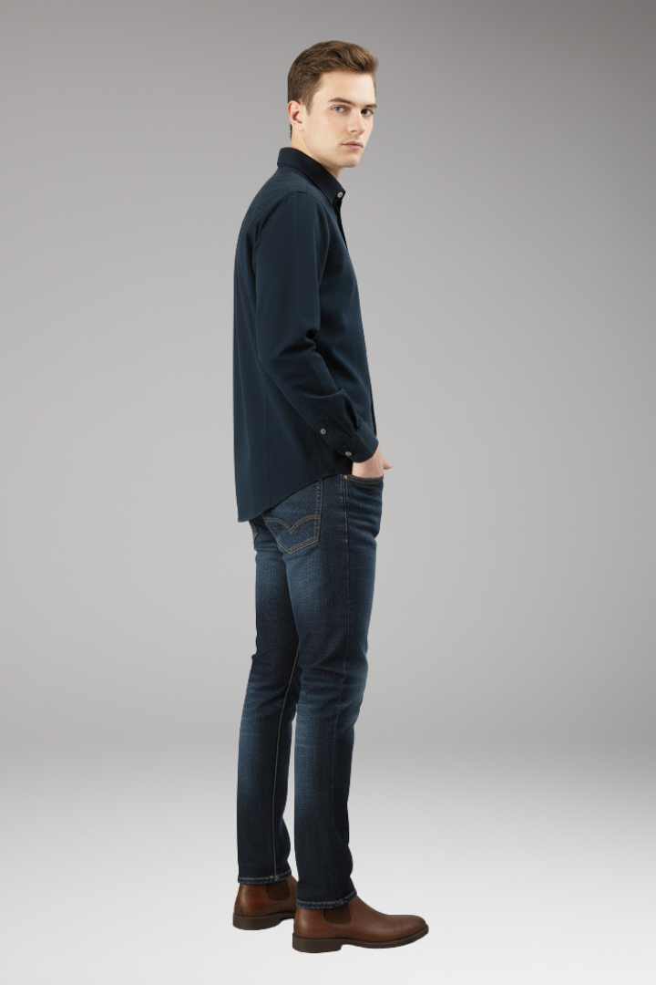 Men's Button Up Shirt Cotton Casual