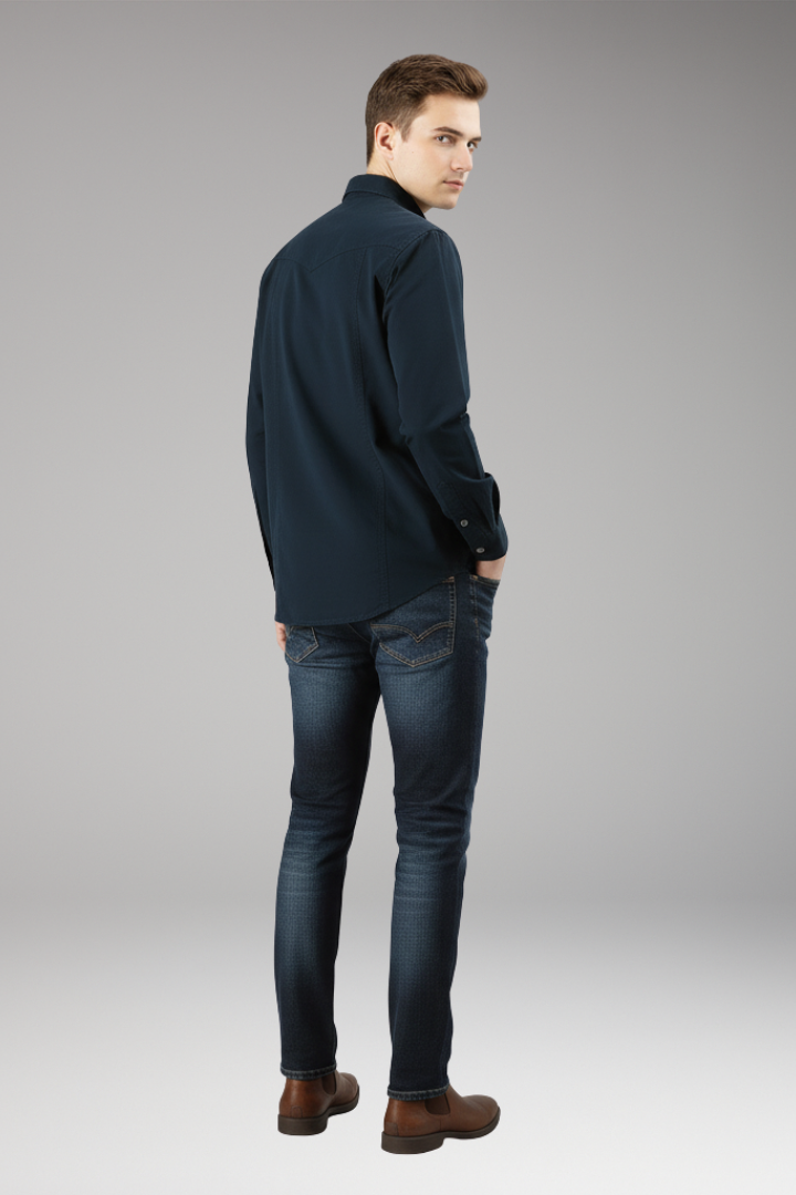 Men's Button Up Shirt Cotton Casual