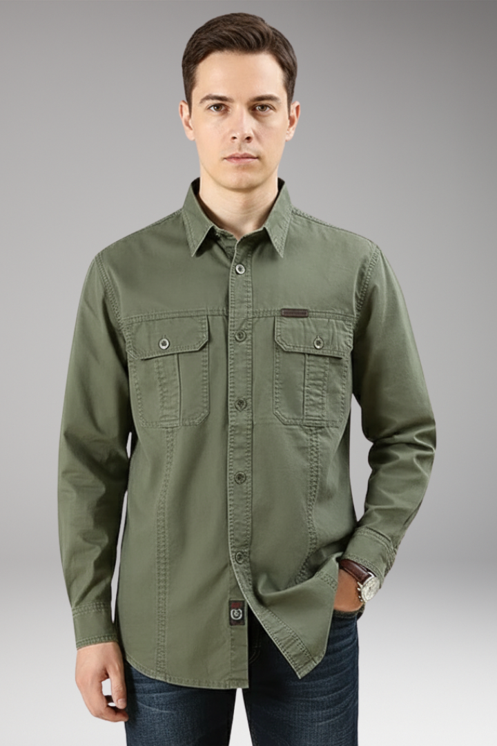 Men's Button Up Shirt Cotton Casual