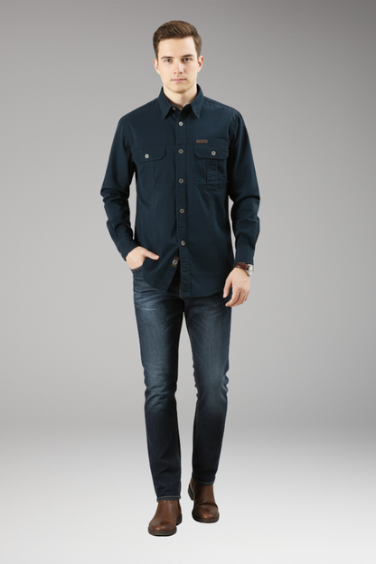 Men's Button Up Shirt Cotton Casual