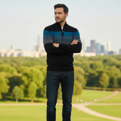Classic Multi-Color Mens Pullover Sweater
