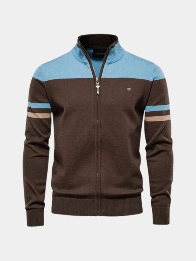 Multicolor Fleece Crew Neck Sweater