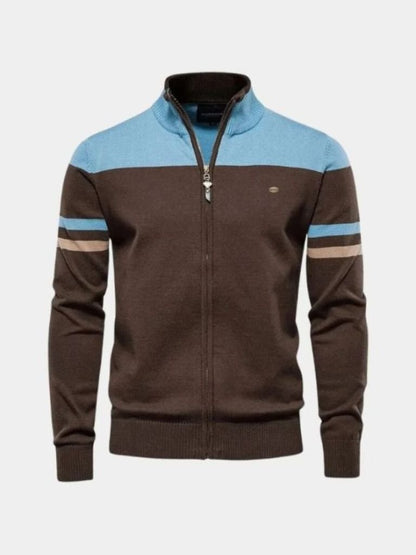 Multicolor Fleece Crew Neck Sweater
