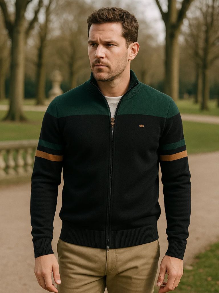 Multicolor Fleece Crew Neck Sweater