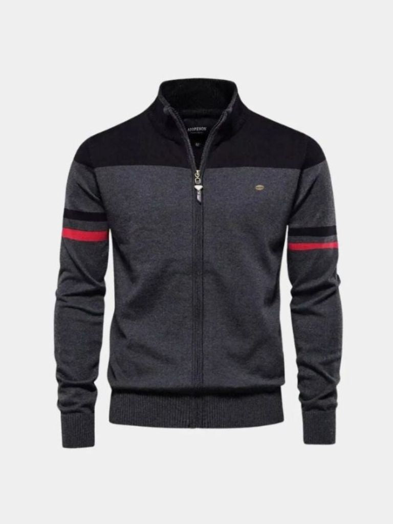 Multicolor Fleece Crew Neck Sweater