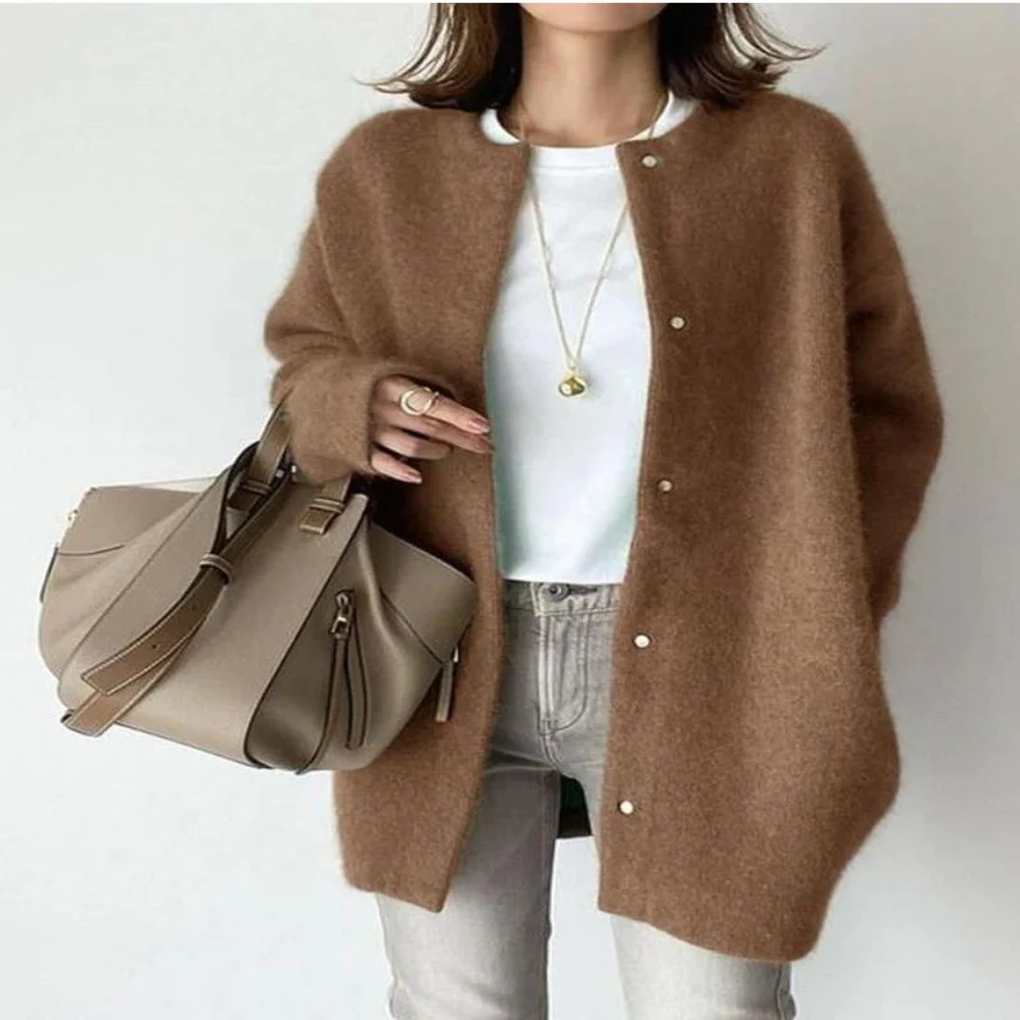 Women's Knit Cardigan Versatile Layered Style