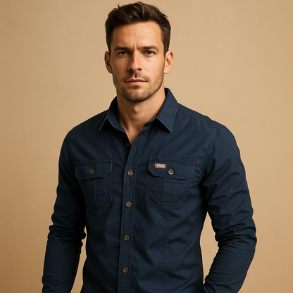 Men's Cargo Shirt With Multiple Pockets