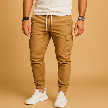 Practical Men's Work Pants with Tool Pockets - VibreMode