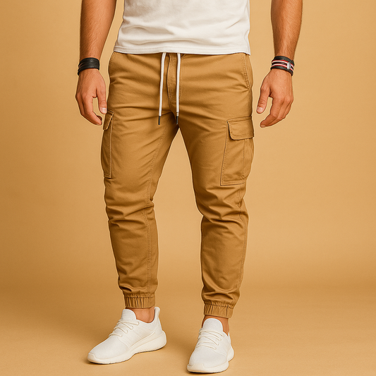Practical Men's Work Pants with Tool Pockets - VibreMode