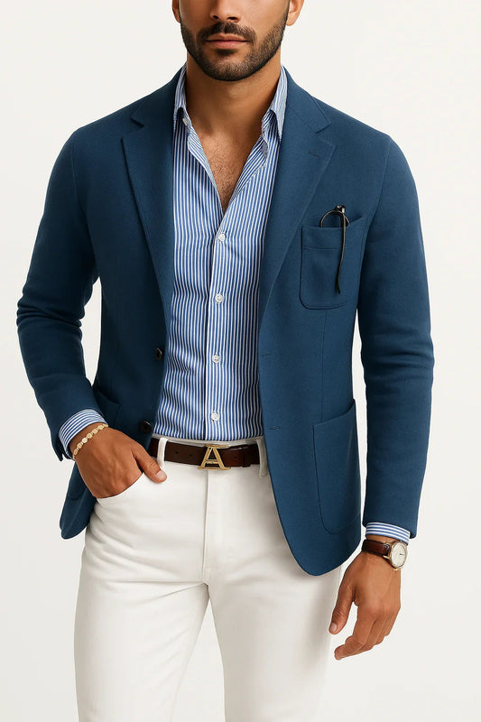 Men's Casual Blazer Notch Lapel - VibreMode