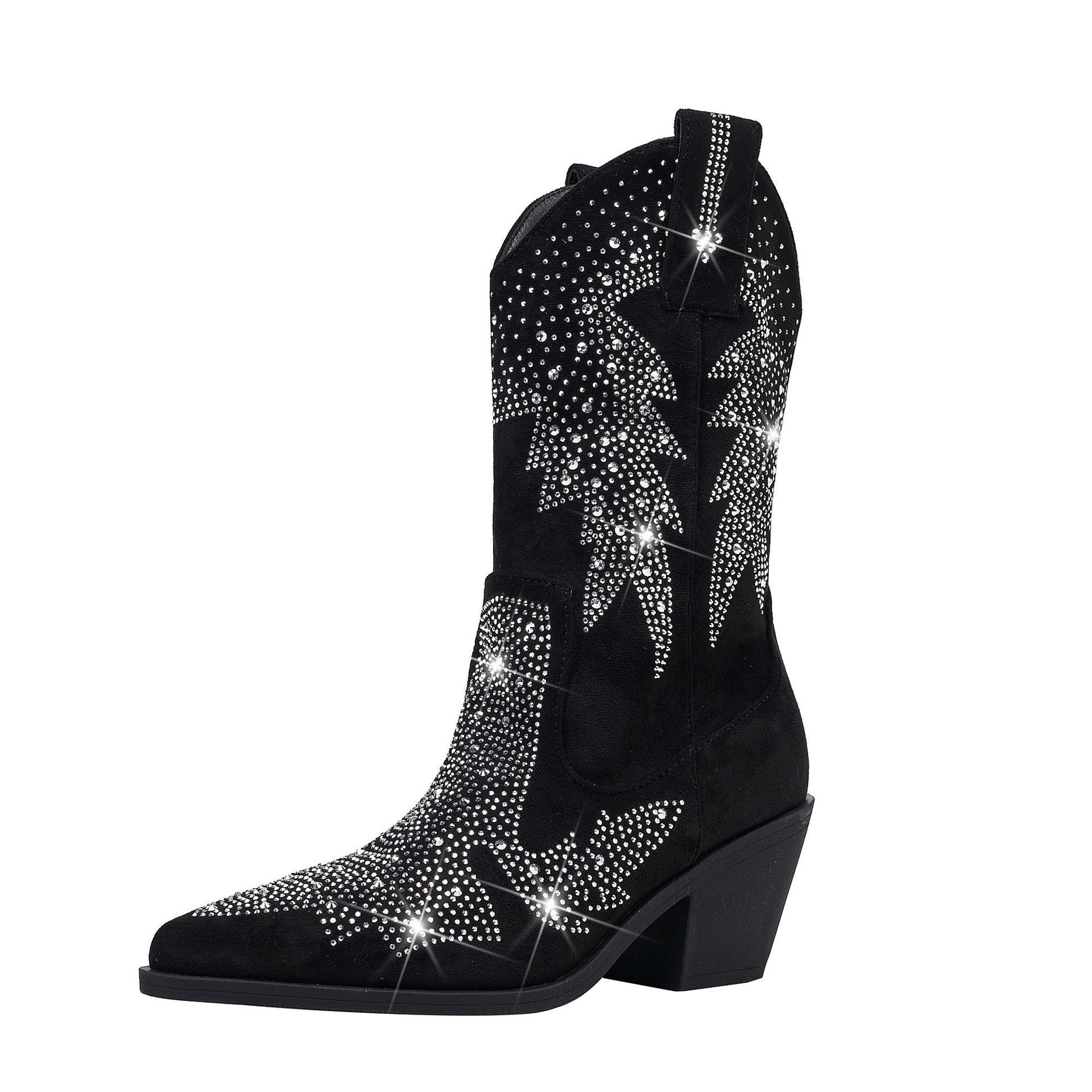 Image of Carol | Women's Embellished Mid Calf Boots