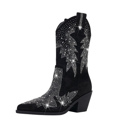Image of Carol | Women's Embellished Mid Calf Boots