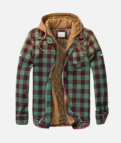 Image of Carter | Men's Quilted Lined Hooded Jacket