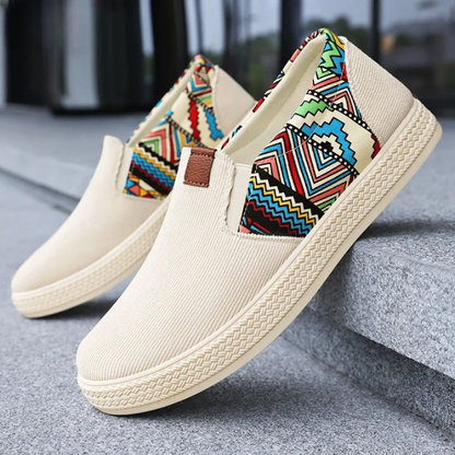 Men's Canvas Slip On Loafers - VibreMode