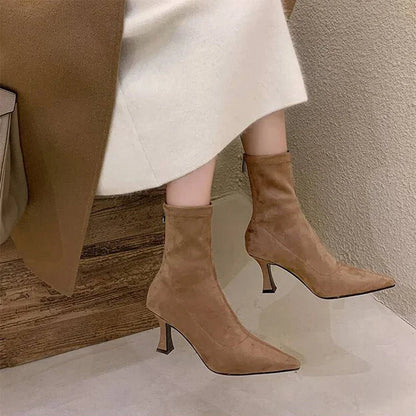 Image of Cassandra | Women's Pointed Toe Stiletto Heel Ankle Boots