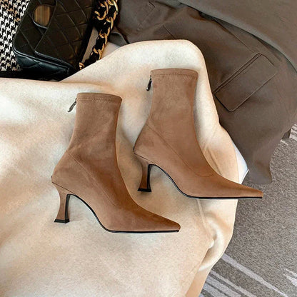 Image of Cassandra | Women's Pointed Toe Stiletto Heel Ankle Boots