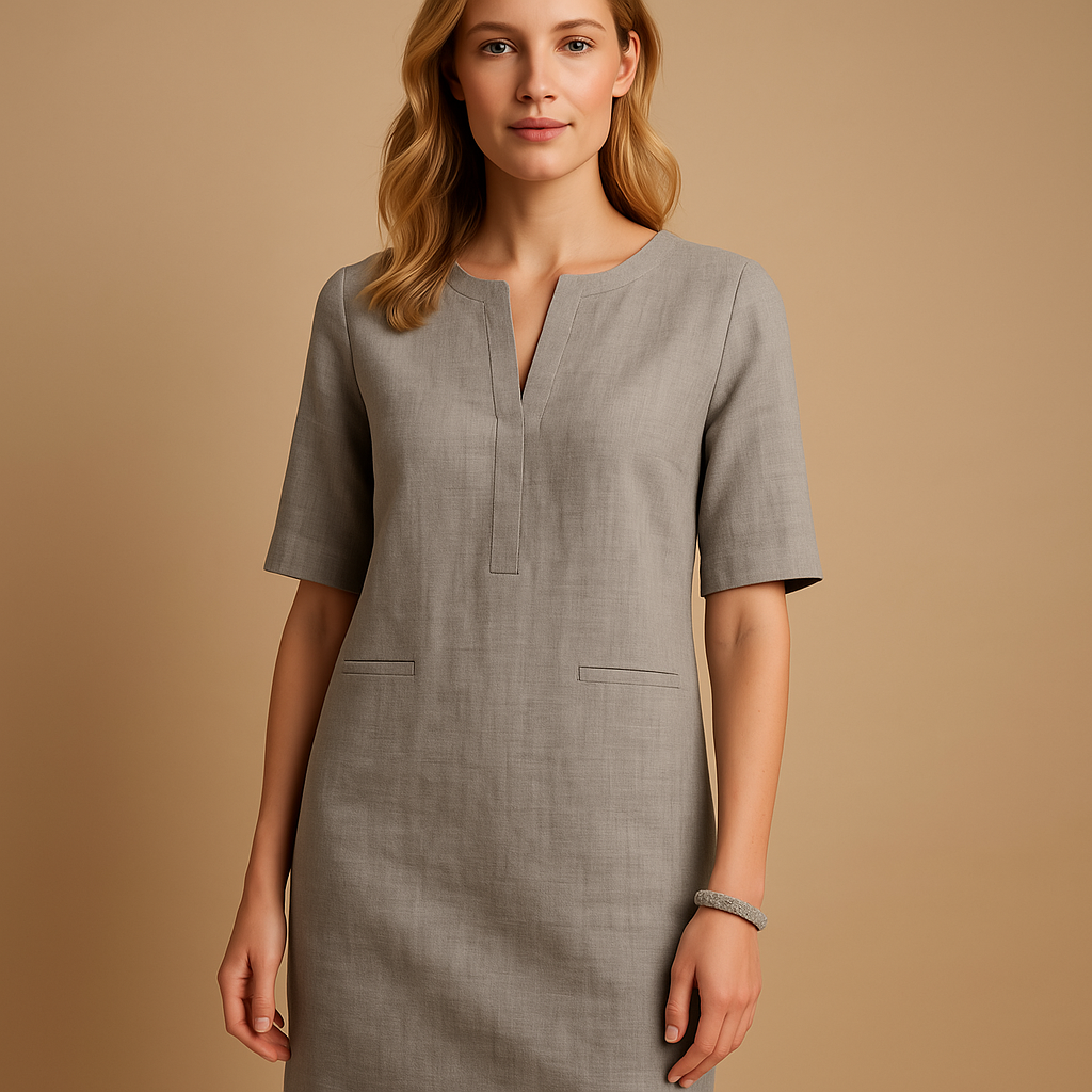 Women’s casual chic dress with lightweight flattering fit and versatile design, perfect for daily wear, outings, and weekend trips.